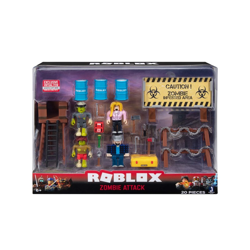 Roblox Action Collection - Zombie Attack Playset [Includes Exclusive Virtual