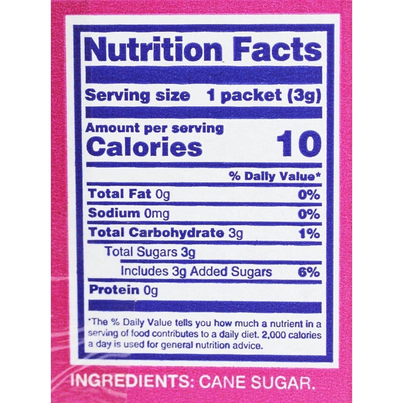C&H Pure Cane NON-GMO Granulated Sugar, 0.10 oz Packets -