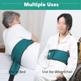 Bed Restraint Strap,Medical Bed Restraint, Anti-Fall Waist Belt for Elderly, Wheelchair Seat Safety Belt, Medical Bed Restraints for Elderly, Chest Cushion Seat Belt, Medical Bed Safety Assist