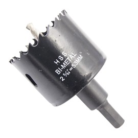 Hole Cutter 53mm LAIWEI Bi-Metal Hole Saw 2.1inch,HSS circular hole saw head,1.8mm thick,cutting depth up to 38mm,suitable for wood,plastic,plasterboard and metal pipes