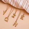 Caimeytie Women's Necklace with Letter Pendant Titanium Steel Stainless Steel