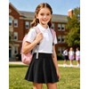 Ekfewou - Faldas deportivas para niñas pequeñas, con bolsillos, Negro