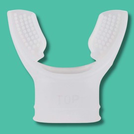 SILICONEGEAR Silicone Gear Standard Scuba Mouthpiece - 100% Medical-Grade Silicone, Comfortable Fit, Compatible with Most Regulators (Pack 50) (Clear).