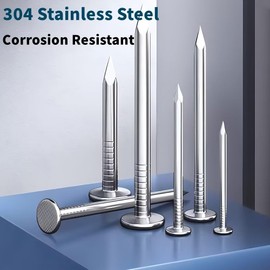 SYDARSYN Stainless Steel Cement Nail Steel Nails Wall Nails Woodworking Nails Shooting Masonry Anchor Nail M2 x 30 mm (Pack of 100)