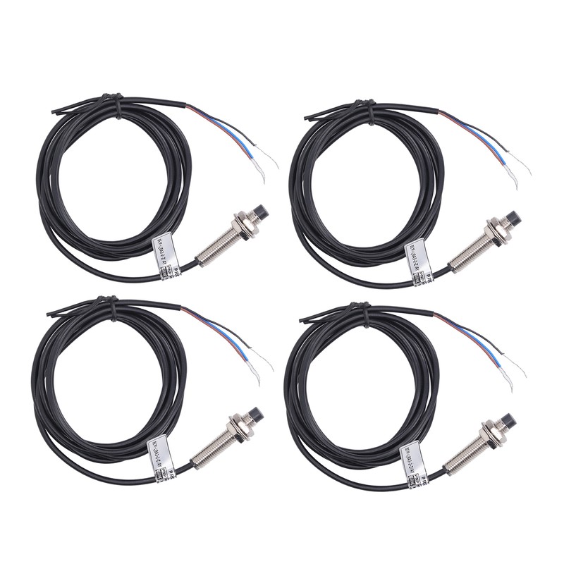 4 Set Proximity Switch 8mm Dia PNP 3 Wire Normally