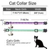 Giecooh 2 Pack Breakaway Cat Collar with Bells,Adjustable Moon and