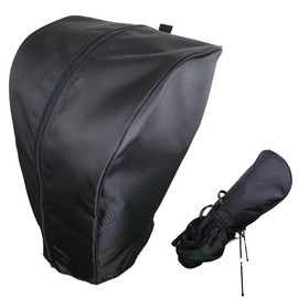 Caddy Bag, Hood Cover, Single Item, One Size Fits All (Fits 8.5 - 9.5 Types), Golf Bag, Waterproof Cover, General Purpose, Rain Cover, Men's, Women's, (Black)