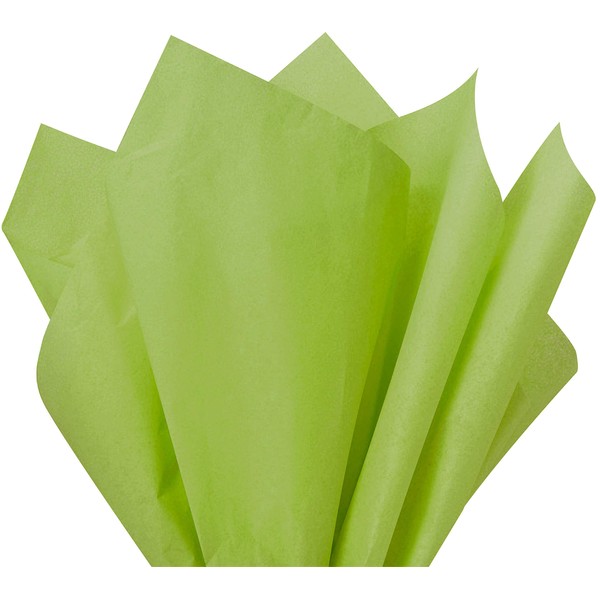Flexicore Packaging Aloe Green Gift Wrap Tissue Paper Size: 15 Inch X 20 Inch | Count: 100 Sheets | Color: Aloe Green