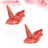 Housoutil Ceramic Chopstick Pillow Holder 12 Pcs Crane Chopsticks Rest