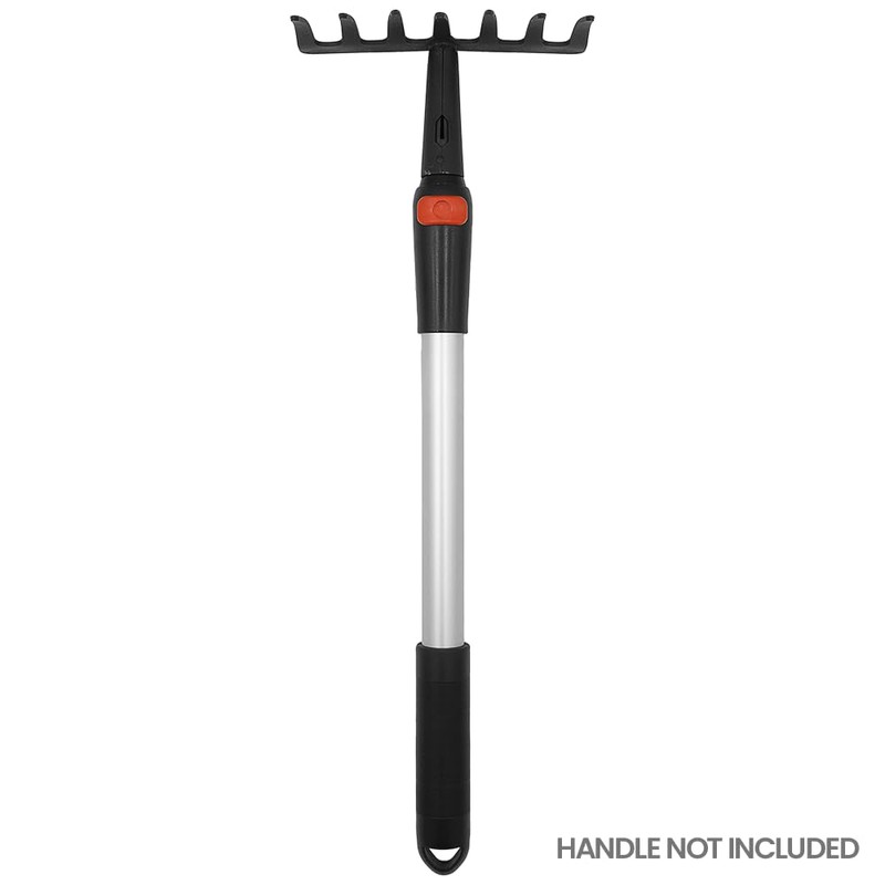 Zenport J4007 Soil Rake Attachment, Garden Multi Tool, Black