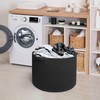 MEGASKET Large Black Blanket Basket, 22" X 22" X 14"