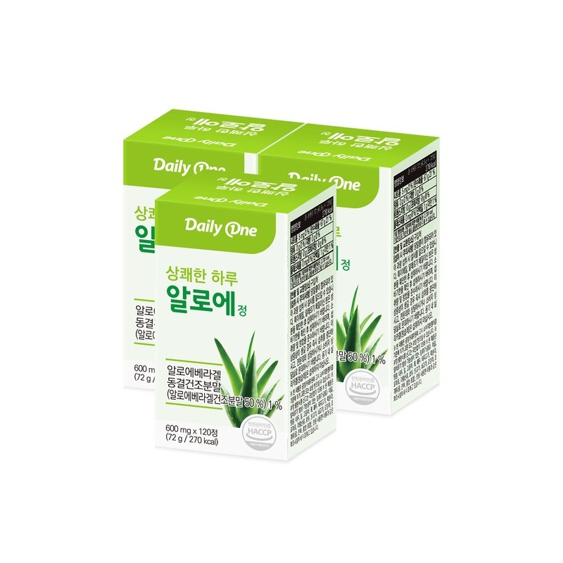 Daily One Refreshing Day Aloe Tablets Aloe Vera Gel 600mg