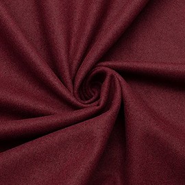 Stoffkontor Wool Fabric Winter Basic - Sold by the Metre Bordeaux - for Sewing Coats, Jackets, Ponchos, Blankets, Home Accessories and much more