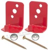 (2 Pack) - Universal Fire Extinguisher Wall Hook, Mount, Bracket, Hanger for 5 Lb. Extinguisher - Free Screws & WASHERS Included
