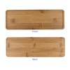 M METERXITY 2 Pack Planter Saucers - Bamboo Rectangular Flower