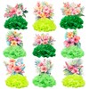 Ephlyn 9Pcs Hawaii Luau Honeycomb Centerpieces Tropical Aloha Party Decorations