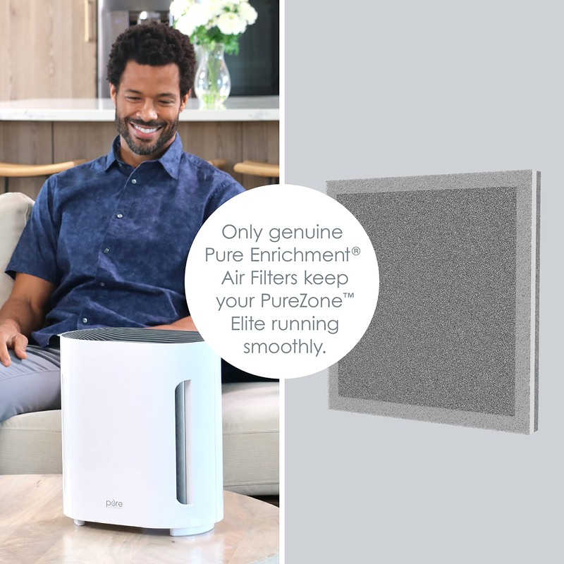 Pure Enrichment Genuine 3-in-1 True HEPA Replacement Filter for the