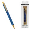 Merangue Sparkly Retractable Ballpoint Pen with Gold Accents, Medium, 1.0mm,