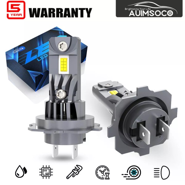 AUIMSOCO For Car H7 LED Light Bulb Kit Hi/Lo Beam