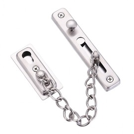 Bosco Front Door Security Chain & Latch - Double Locking Device Door Chain 2ea