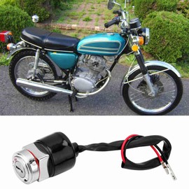 Motorcycle Ignition Switch Button Start Key Lock Switch Motorcycle Ignition Switch with 2 Keys Suitable for CB100 CB125S CL100 CL100S CT90 S90 XL100