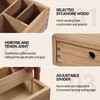 KIRIGEN Wood Coffee Station Organizer Coffee Bar Accessories Storage Organizer