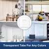 SOGEWO (30 Set/ 60 Pieces) Clear Vertical Blind Repair Tabs,