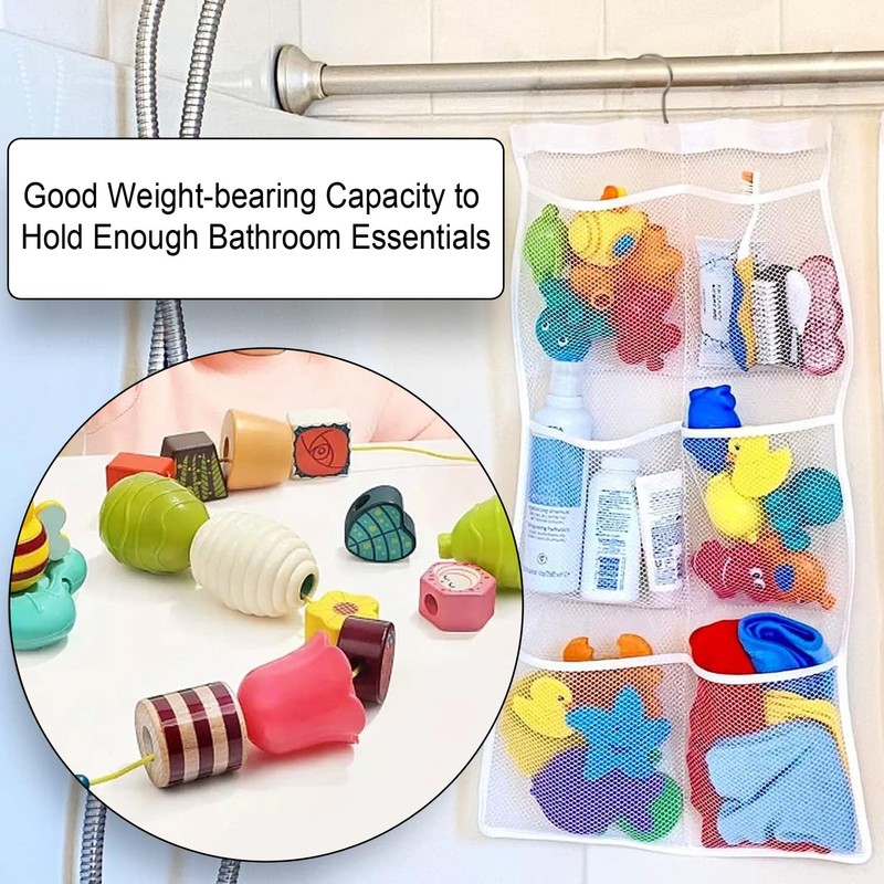 Lohas Select Quick Dry Fabric Bath Mesh Pockets Shower Organizer