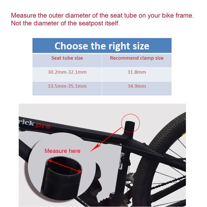 Drahtesel Bicycle Saddle Clamp Quick Release Seat Post Clamp Saddle