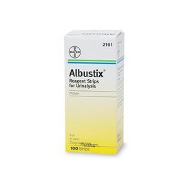 Albustix Albustix Reagent Strips for Urinalysis, Tests for Protein - 100 ea