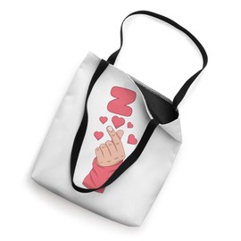 Letter Z Monogram with Heart Gesture, Cute Monogram Initial Tote Bag