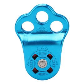 Rock Climbing Pulley 3 Holes Single Pulley Climbing Bearing for Mountaineering High Altitude Rescuing