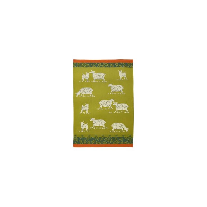Coucke Printed Jacquard Cotton Wicker Tea Towel 50 x 75