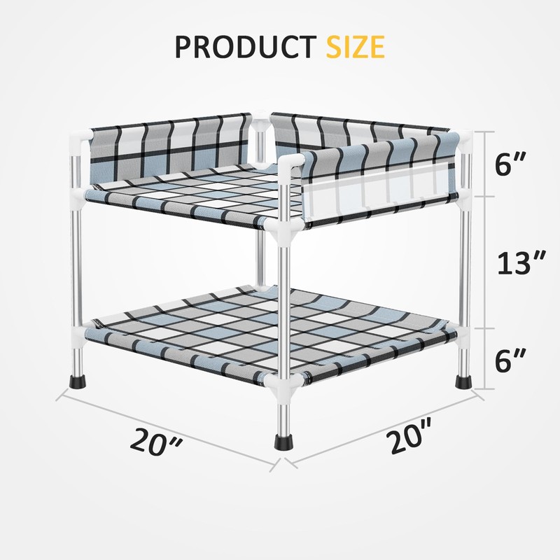 Bedside Window Dog Bunk Bed - Double Elevated Human Dog