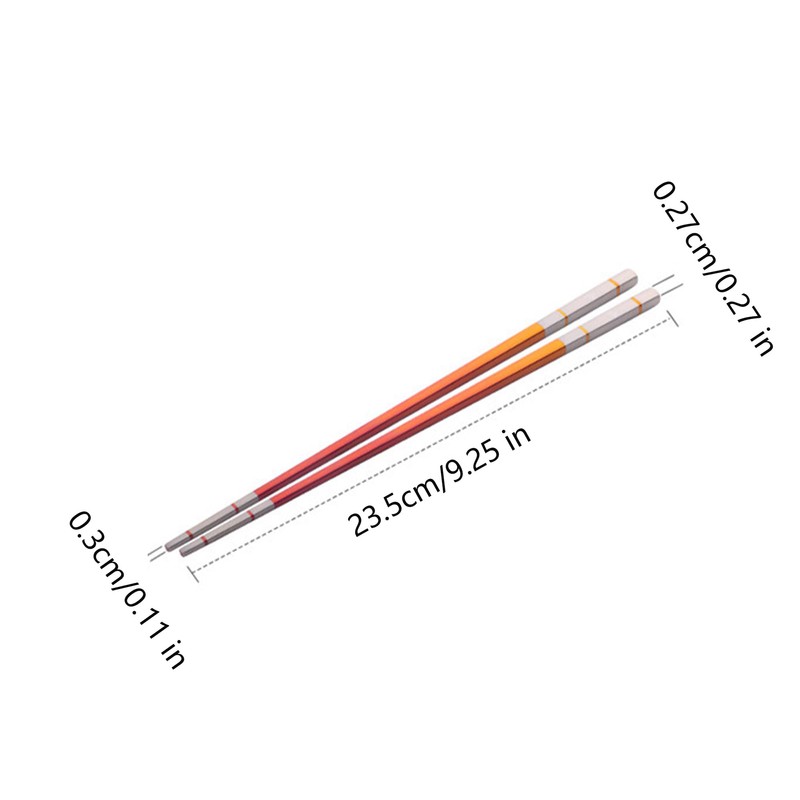 Reusable Stainless Steel Chopsticks,Dishwasher Safe , Easy to Use(2 PCS,Rose