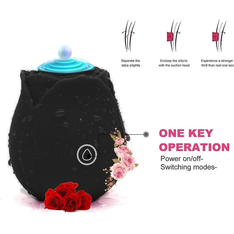 2026 New Red Roses Flower Toy for Women, Whisper-Quiet &