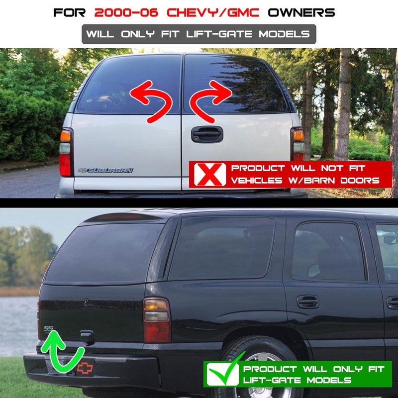 ACANII - For 2000-2006 Chevy Suburban Tahoe GMC Yukon Black