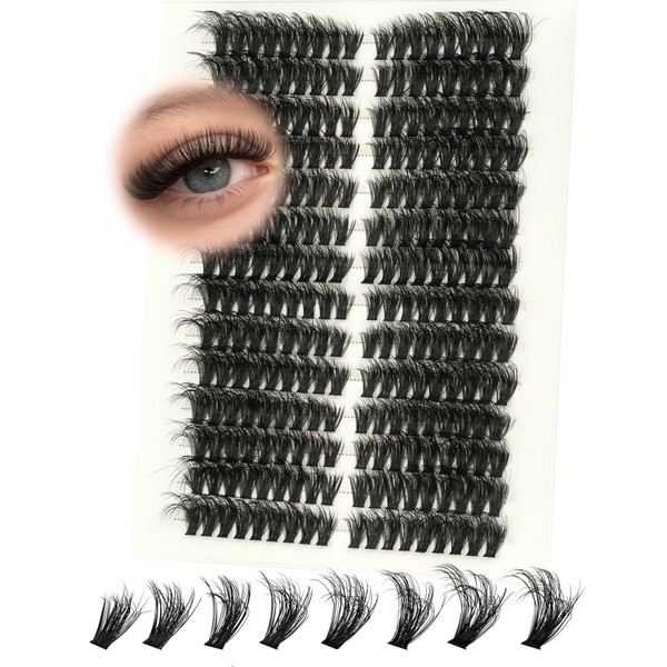 EMEDA 3D Effect Lash Clusters 60D Cluster Eyelash Extensions 8-16mm