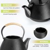suyika Japanese Tetsubin Tea Kettle Cast Iron Teapot with Stainless