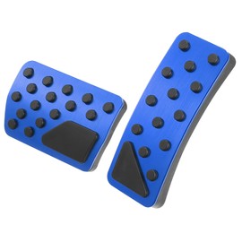 X AUTOHAUX 1 Set Brake Pedal Cover Gas Accelerator Pedal Cover for Car Blue