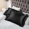 PiccoCasa Satin Pillowcases for Hair and Skin, Retro Silky Pillow