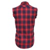 LOGEEYAR Men Plaid Sleeveless Shirt Leisure Button Down Vest Shirt