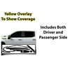 BOGAR TECH DESIGNS Side Window Trim Chrome Delete Overlay Film