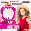 Eohemeral Toddler Makeup Table with Mirror and Chair, Kids Makeup