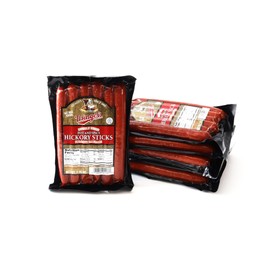 Usinger's Famous Smoked Meat Snack Sticks - Shelf-Stable - Perfect for Road Trips, Hiking Fuel, Post-Workout Protein, Snacking & Charcuterie Boards (6-Pack, Hot & Spicy Hickory Sticks)