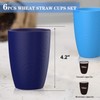 Homienly Cup Sets for Kitchen 12oz Wheat Straw Cups Unbreakable