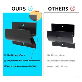 MY RUSTIC Ladder Hooks for Garage Organization,Ladder Hangers for Garage Wall Garage Storage,Wall Mount Ladder Rack and Wheelbarrow Hanger,Heavy Duty Ladder Hooks for Garage Wall,Black with Screws