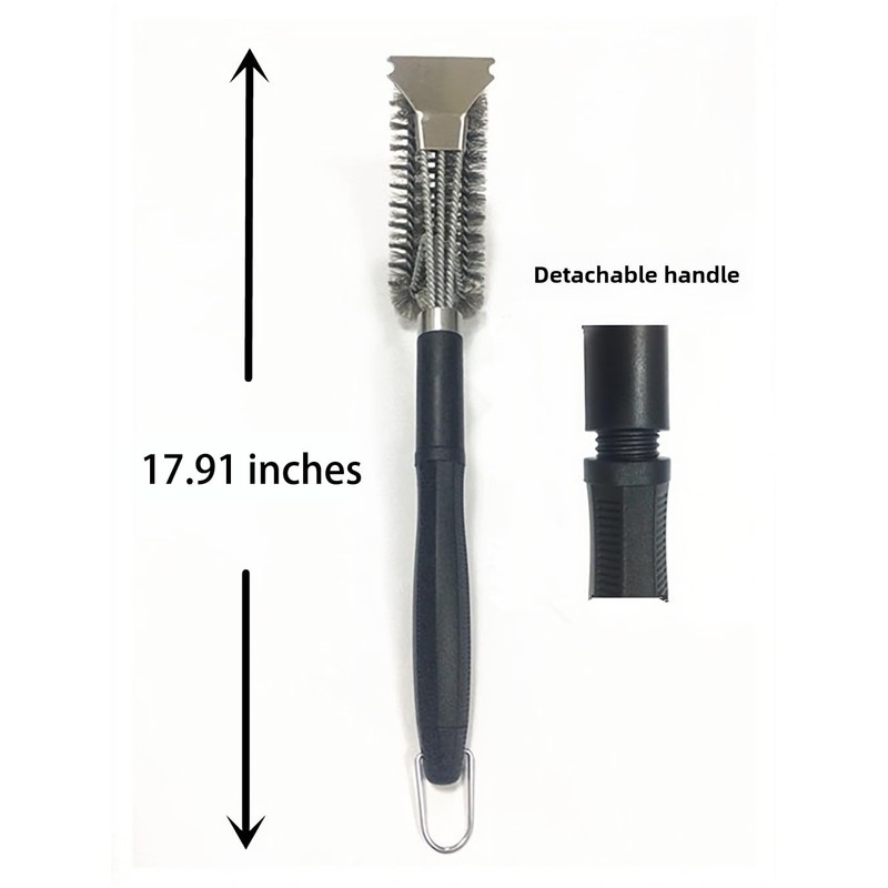 Grill Cleaning Tool Set with Brushes and Carrying Bag, 4