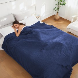 RALYSUN Electric Heated Blanket Full Size 72''x84'' Fleece Fabric Machine Washable Warm and Cozy, 4 Heating Levels & 10H Auto-Off, Dark Blue