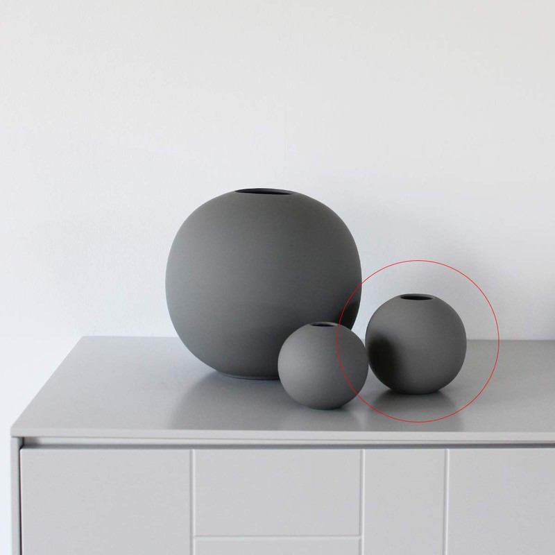 Cooee Design Ball Vase 10cm Grey